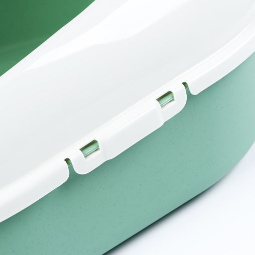 Лоток для кошек с бортом без сетки Космо 51,9 x37,8 x 21,3 см, зеленый - Simaland фото 4