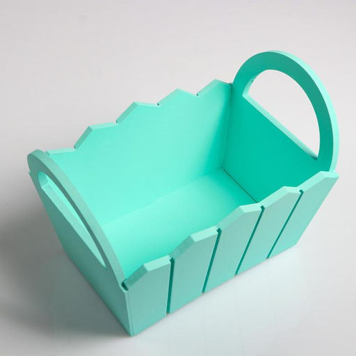 Подарочный ящик «Мария», 25.5×16.5×17.5 см, МДФ, цвет мятный