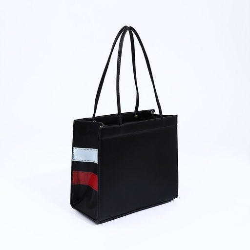 Сумка женская, тоут на молнии, цвет чёрный - Simaland фото 2