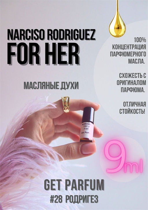 Масляные духи по мотивам аромата For Her / Narciso Rodriguez - Get parfum фото 3