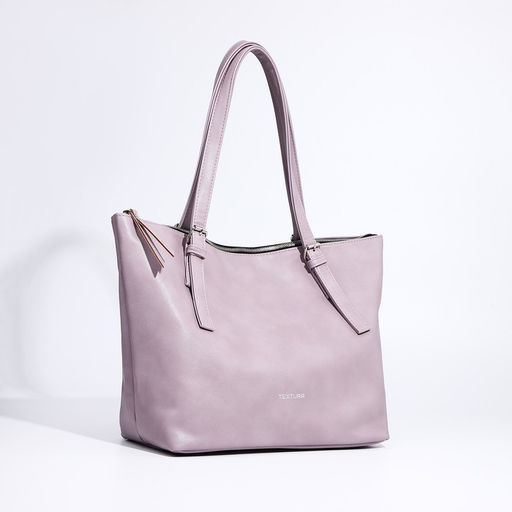Сумка женская TEXTURA, шоппер, большой размер, цвет розовый  фото 3