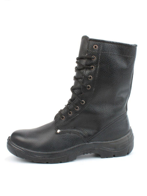 05-9001 BLACK Ботинки зимние мужские (искусственная кожа, искусственный мех)