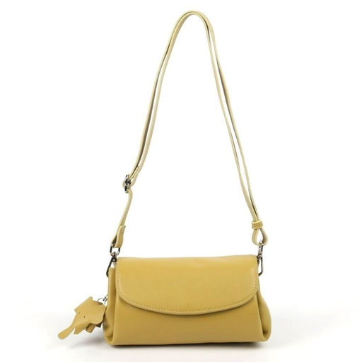 Женская кожаная сумка бочонок через плечо 0025-11 - Cidirro фото 2