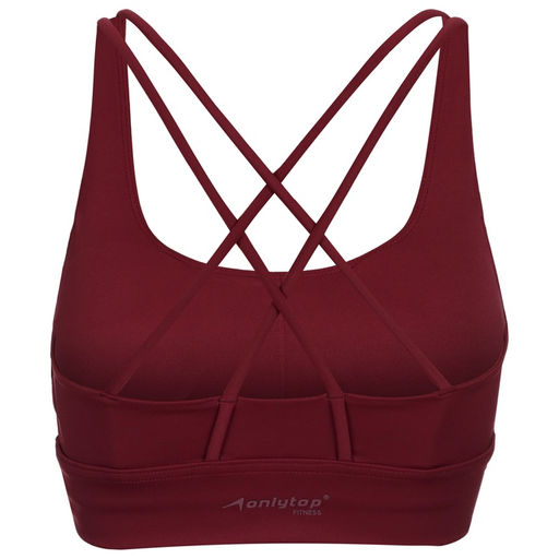 Топ спортивный женский ONLYTOP Sculpt, размер 46 (L), цвет сливовый
