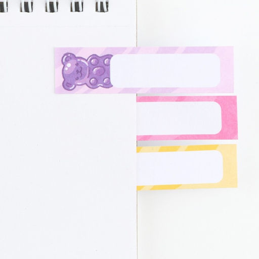 Цена за 3 шт. Подарочный набор, мини ручка и стикеры-закладки 20 л «Аниме»