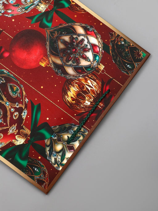 Пакет подарочный новогодний ламинированный, «Новогодняя пора», 26×12×32 см