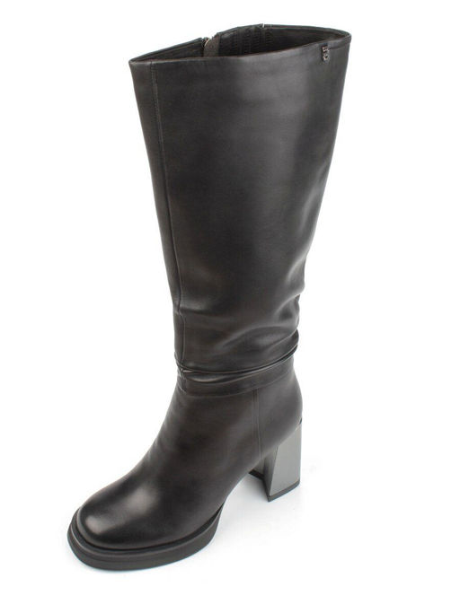 02-B6233-6051-3BM-1 BLACK Сапоги зимние женские (натуральная кожа, натуральный мех) - Фабричный китай фото 5