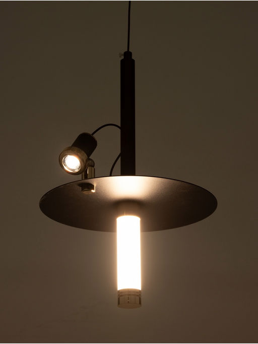 Светильник «Найт» 2×5 Вт LED 4000К черный/золото 24×24×38(+150)см