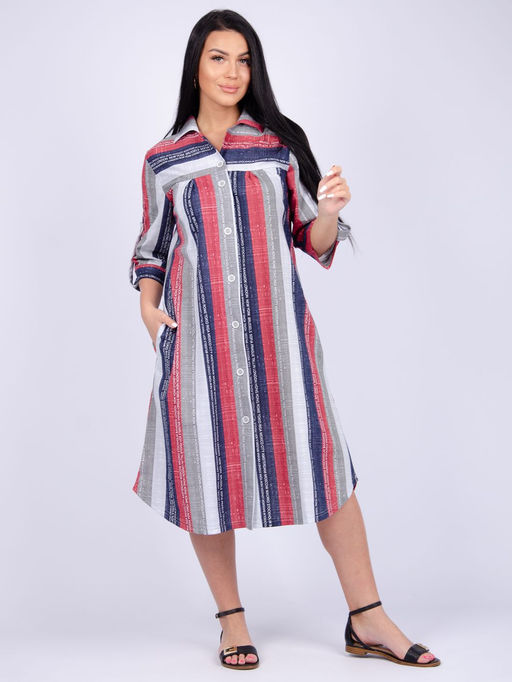 Платье "Анита" красное, трикотаж