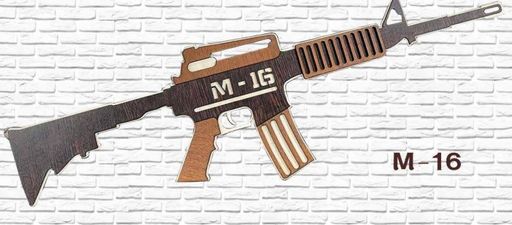 Автомат деревянный "М-16" малый