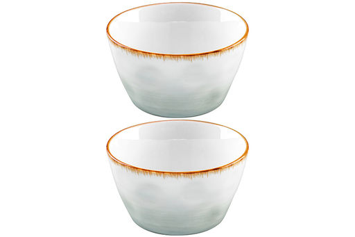 Набор 2 салатников 550 мл 13,5*13,5*7,5 см Кантри, голубой, фарфор - Elan gallery фото 4