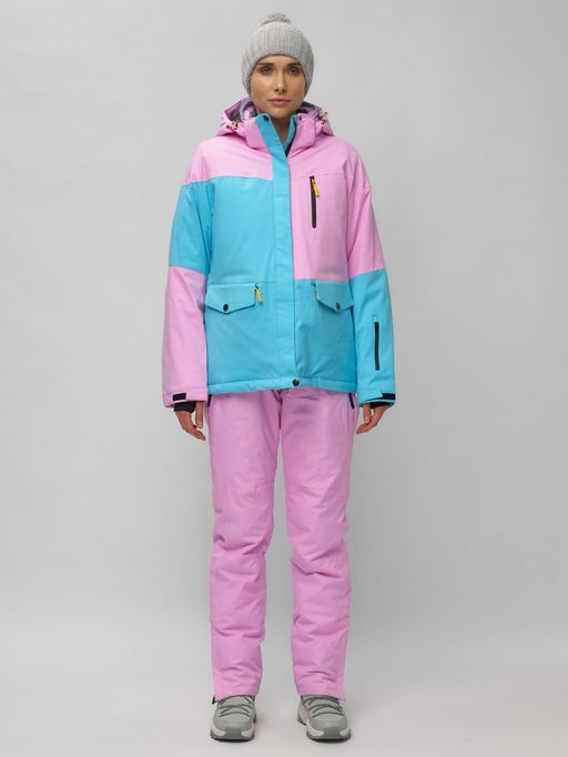 Горнолыжный костюм женский фиолетового цвета 02302F - Chunmai фото 4