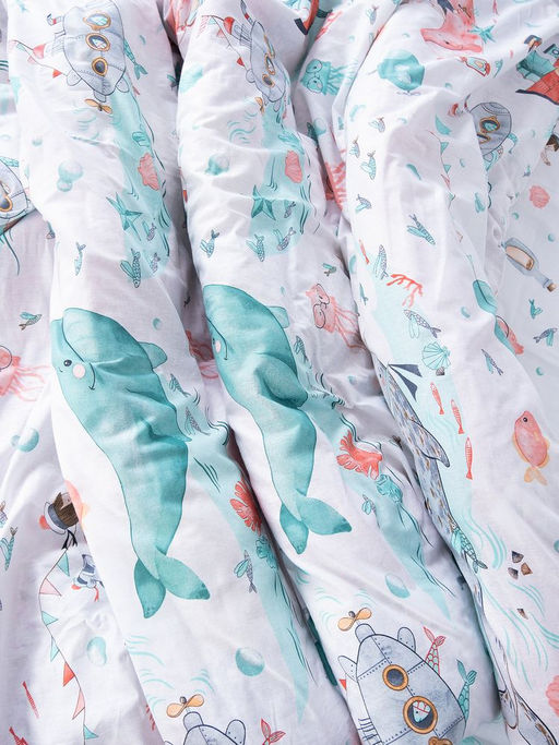 Простыня на резинке 080*160 см, перкаль, детская расцветка (Морячок) - Ивановотекстиль фото 4