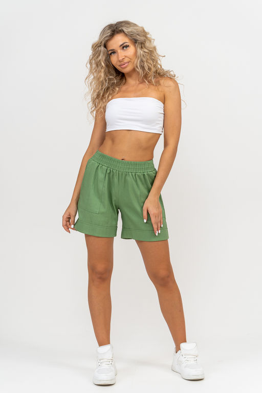 Шорты Натали 36781 из полиэстера с льном  фото 15