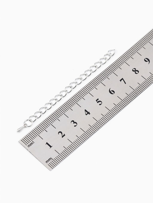 Набор для создания украшений "Минимум" колечки, кримпы, цепочки, цвет серебро