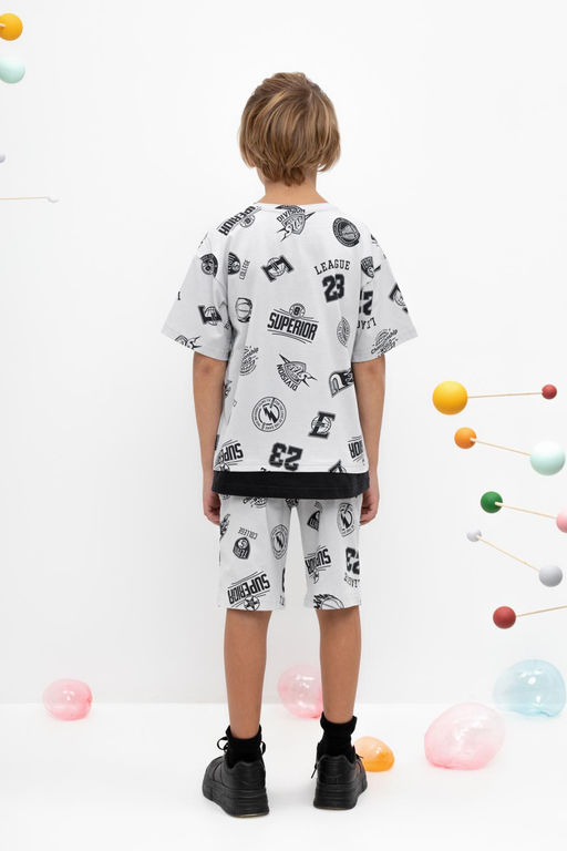 КР 400641/светло-серый,свобода движения к446 шорты для мал - Crockid фото 5