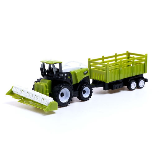 Комбайн инерционный Фермер, с прицепом