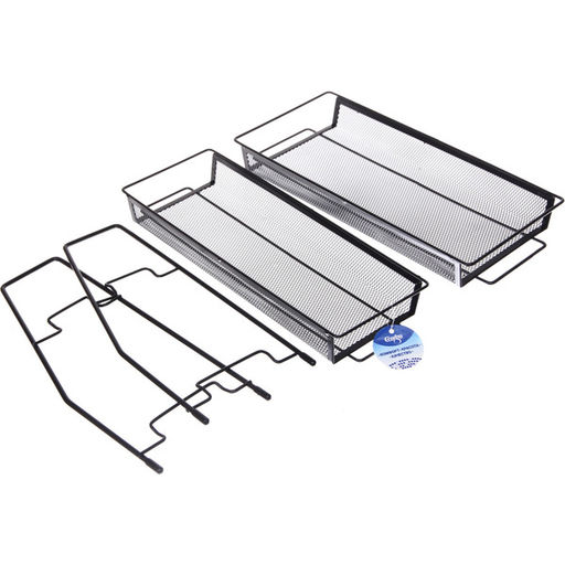 Этажерка настольная хозяйственная универсальная "ФАНАДЕРО", цвет черный, 36*17*33см (лейбл Селфи)