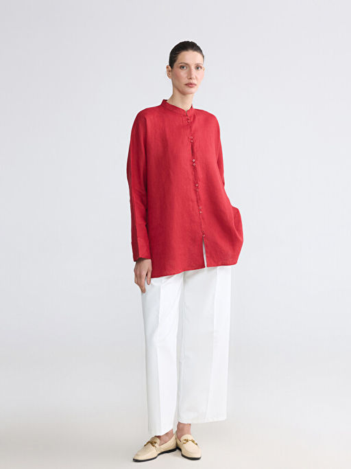 Hakim Yaka Oversize Kad?n G?mlek Tunik