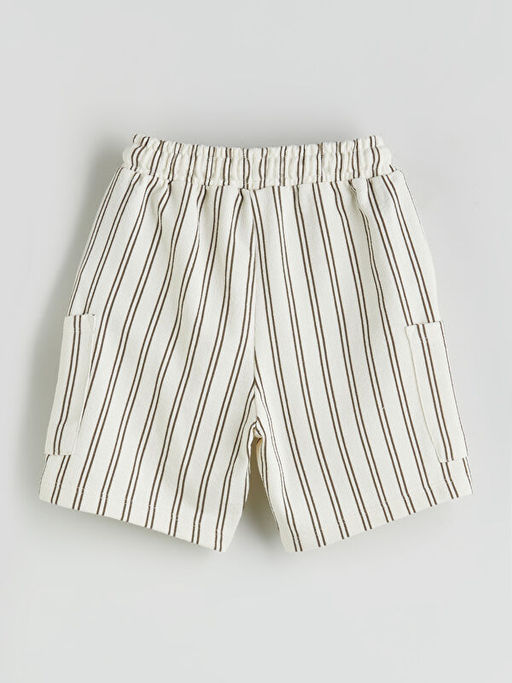 Beli Lastik ?izgili Erkek ?ocuk ?ort