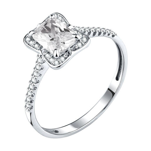 Кольцо из серебра куб.циркон., Л-11940