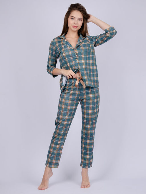 Пижама, домашний костюм ДК-515-зеленая - Ihomelux фото 4