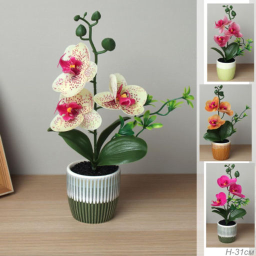 Цена за 1 шт. Цветочная композиция Орхидея / ZH-021 /уп 12/120/