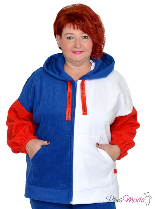 Толстовка Модель №1437 размеры 44-84 - Plusmoda фото 2