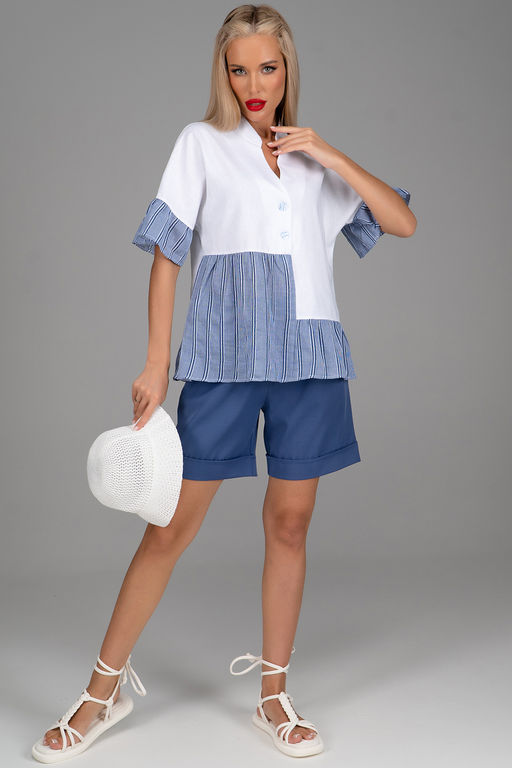 Шорты Фиби (дымчатый синий)