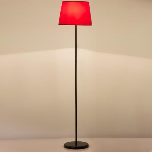 Торшер 2601 1х15Вт Е27 черный/красный