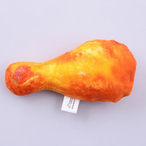 Игрушка для собак с пищалкой Курочка из текстиля, 13,6 х 8 см - Пушистое счастье фото 4