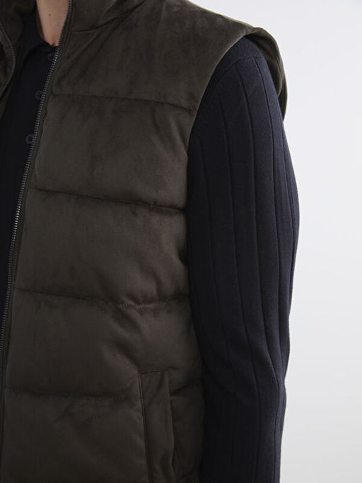 Standart Kal?p Dik Yaka Erkek ?i?me Yelek