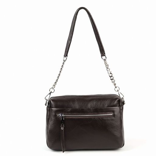 Женская кожаная сумка 1638-С Кофе - Cidirro фото 2