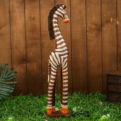 Сувенир "Зебра" дерево 14х8х60 см