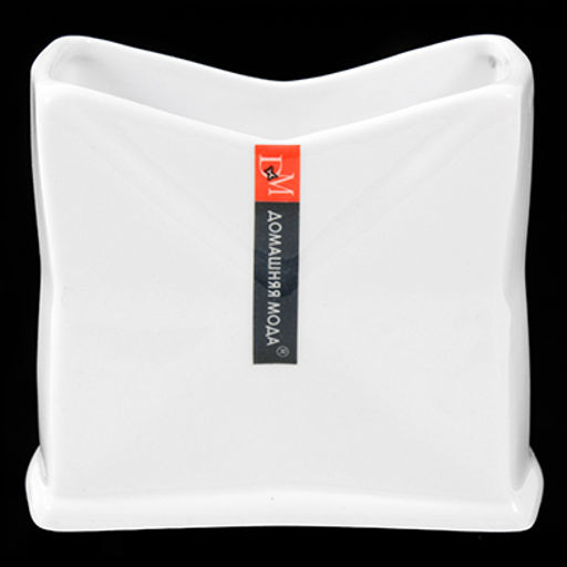 "ДМ" Салфетница фарфоровая "Кафе" 11х5х9см (Китай)