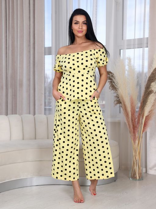 ДК-ВЕРОНИКА ДОМАШНИЙ КОСТЮМ (Желтый) - А-дина фото 2