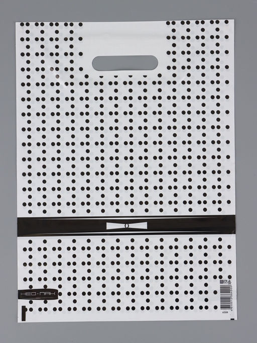 Цена за 25 шт. Пакет "Уайт, полиэтиленовый с вырубной ручкой 30х40 см, 60 мкм