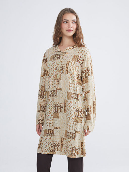 Hakim Yaka Desenli Kad?n Tunik