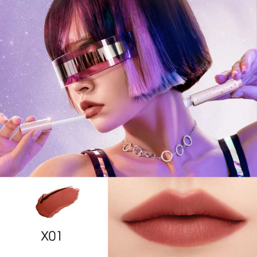 ZEESEA Помада для губ жидкая Interstellar discovery velvet lip cream тон X01, 2 г  фото 5