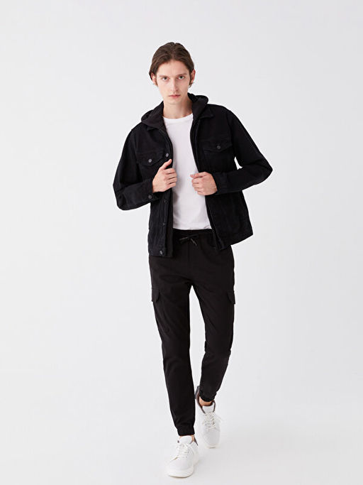 Standart Kal?p Erkek Jean Ceket