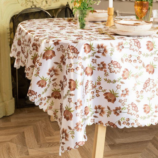 Скатерть «Доляна» Red flowers, 145×180 см