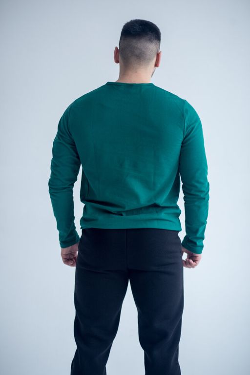 100% ХЛОПОК ПИКЕ Лонгслив мужской - Knitka wear фото 8
