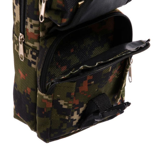 Пенал школьный Рюкзачок-милитари, на молнии, 2 отделения, МИКС - Calligrata фото 5