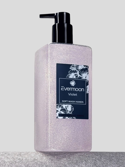 Блестящее жидкое мыло Evermoon Фиалка, с шиммером (блёстками), 500 мл