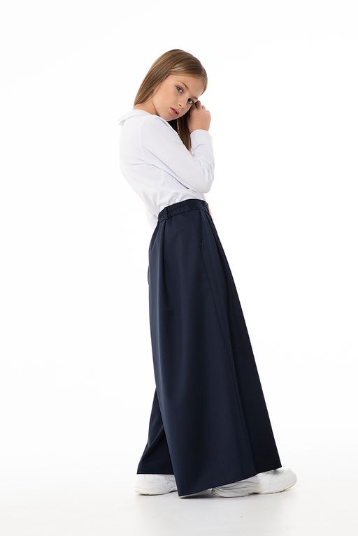 Синие школьные брюки Mooriposh, модель 0419 фото 2