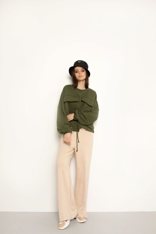 Костюм AURA 8005-164 хаки+кремовый  фото 3