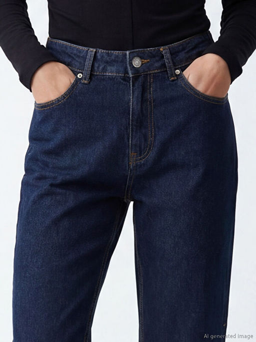 Dar Fit Kad?n Jean Kapri