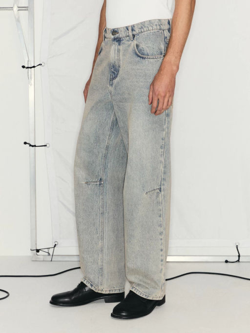 Джинсы relax fit с эффектом стирки / Zarina  фото 4