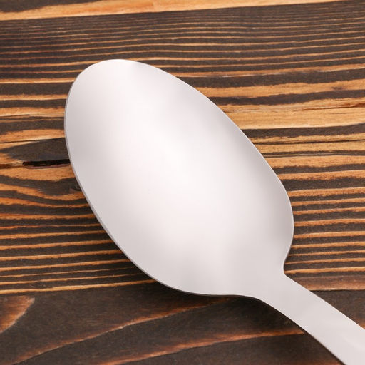 Ложка сервировочная с деревянной ручкой, длина 35 см, длина ручки 14.5 см, черпало 7×11 см