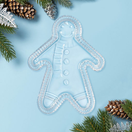 Блюдо Новогоднее чудо. Пряня, 24?18.5?2.7 см, стекло, прозрачное